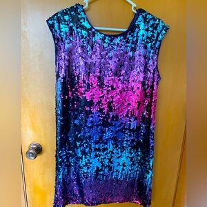 Skies are Blue Mini Sequin Dress. Size M.